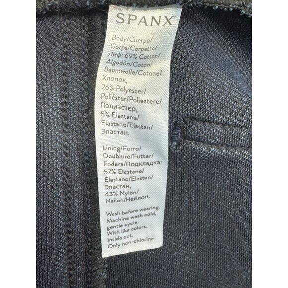 Spanx Women's Pull On Skinny Stretch Blue Denim Jeggings - Size M (29x27) - Picture 4 of 4